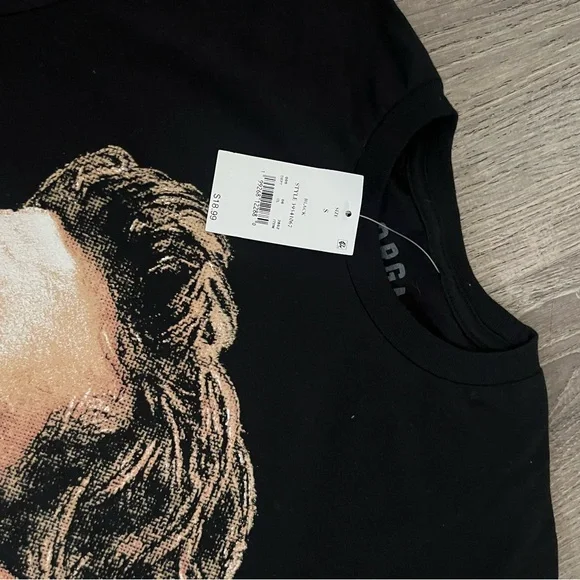 Black Portrait Streetwear Graphic Tee grunge gothic size small - Picture 3 of 6